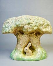 Vintage Sylvac Tree & Rabbit Design Art Deco Single Wall Pocket Vase No.354