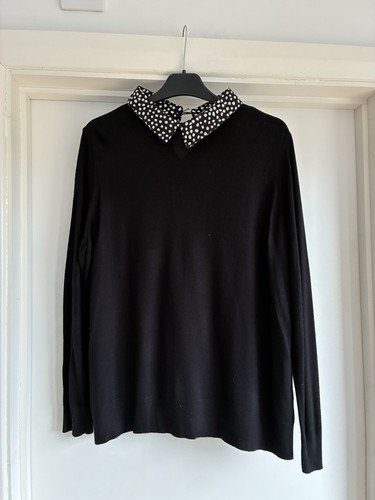 Black mock shirt jumper - shirt,