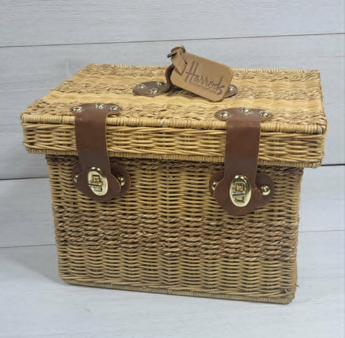 Harrods wicker hamper basket - harrods,