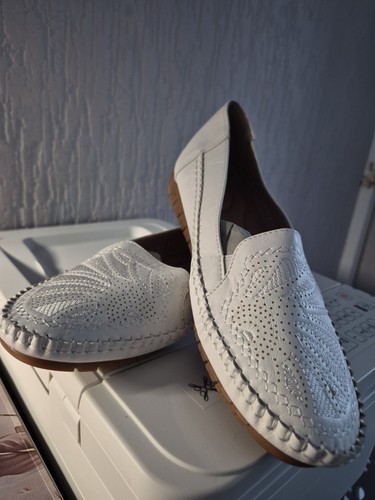 Ladies white flat - white, 42