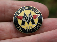 Vintage AJS & Matchless Motorcycles 40 Year 1952 to 1992 Enamel Pin Badge
