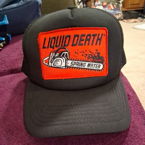 Liquid death chainsaw patch - liquid,