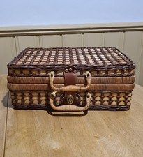 Vintage Wicker Picnic Basket