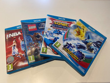 Nintendo Wii U Bundle of  4 Games - NBA 2k ,Sonic, Pokken, Lego Jurassic World 