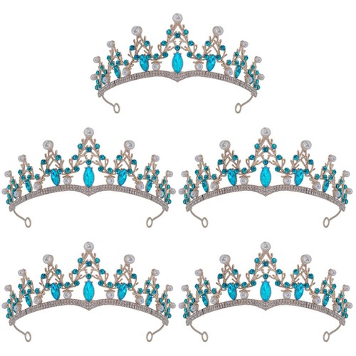Sky blue bridal tiaras - bridal,