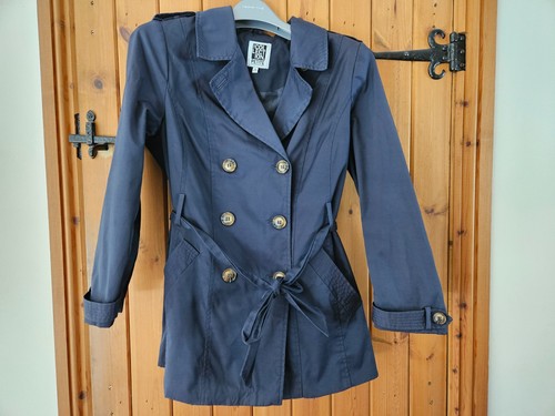 Navy blue jacket coat - blue,