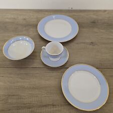 Doulton Blue & Gold 5 Piece