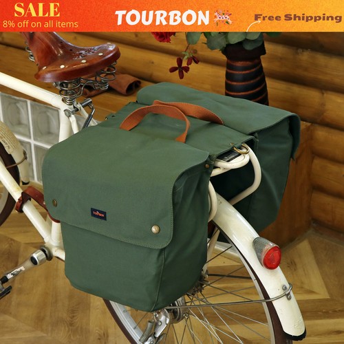 Tourbon vintage canvas bike - canvas,