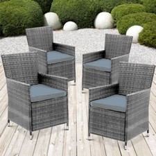 4 X RATTAN GARDEN FURNITURE