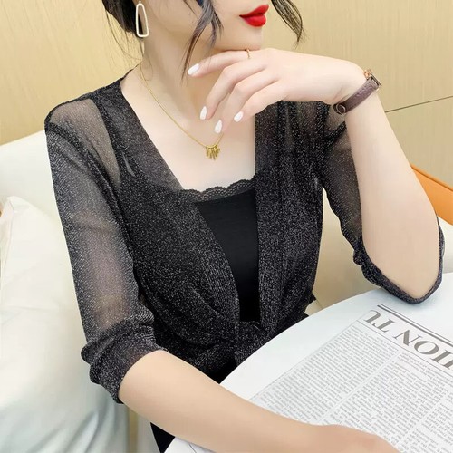 Women mesh tie shrug - women,