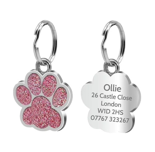 Dog tag engraved personalised - dog,