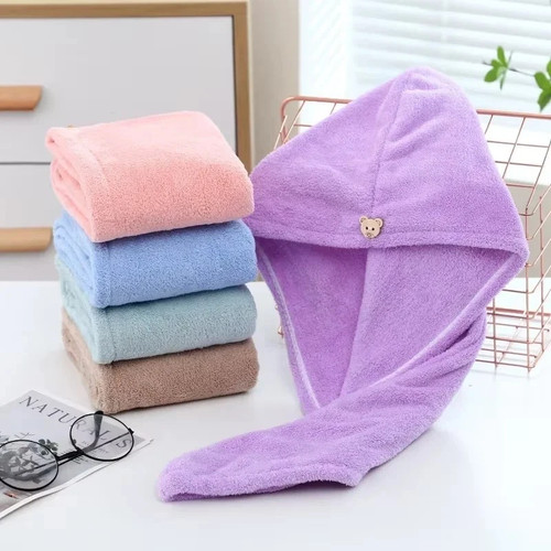 Hair towel wrap for wet - wrap,