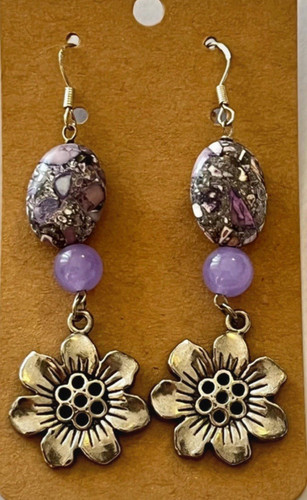 Purple jade and turquoise - purple,