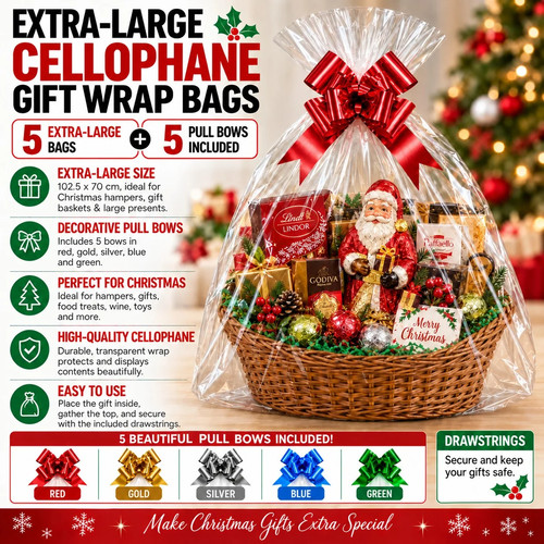 Extra large clear cellophane - extra,