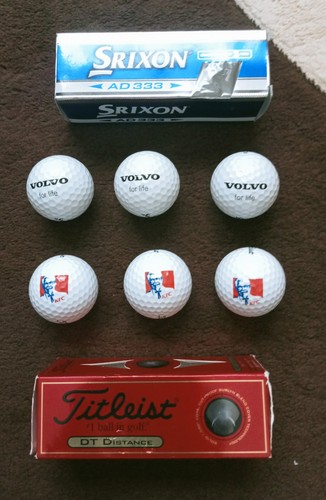 Logo golf balls volvo kfc - golf,