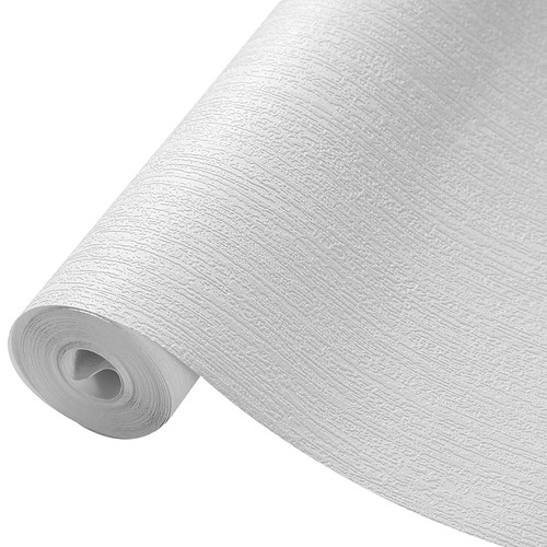 White paintable wallpaper - 3d,