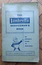 VINTAGE LAMBRETTA SERVICEMAN'S BOOK - 1ST EDITION