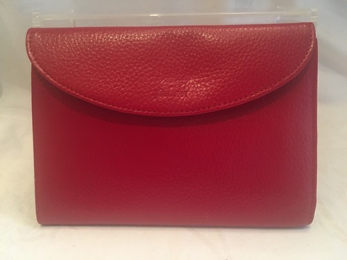 Filofax red leather purse - ,