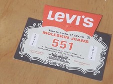 Vintage Old Retro 1990 Levi Jeans Back Label