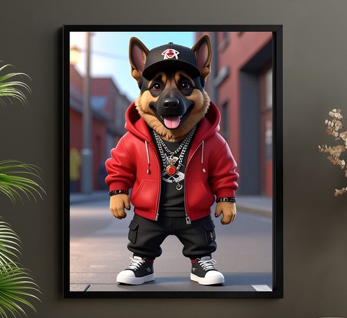 Rapper style german shepherd - rapper,