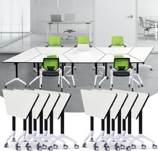 Flip-Top Mobile Meeting Table