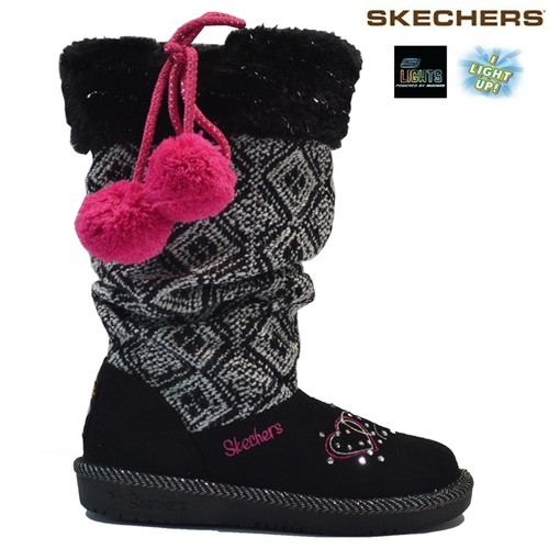 Girls skechers boots - lights, up