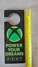  XBOX Door Hanger Gamer Bedroom Handle Sign Power Your Dreams Wood Material