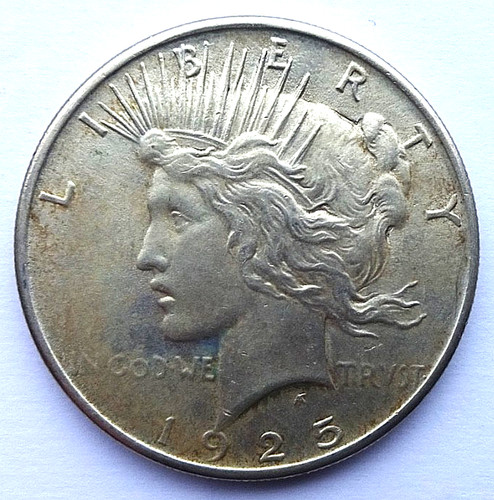 Usa 1925 silver peace dollar - 1925,
