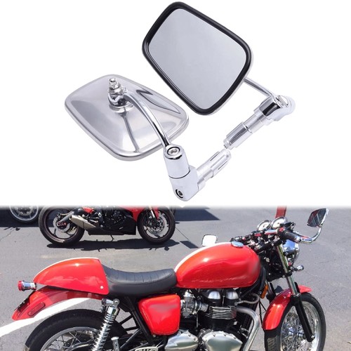 Rectangle bar end mirrors - rectangle, 7/8"
