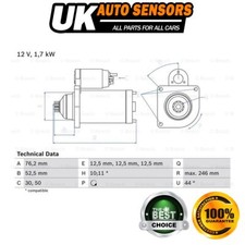Fits VW Skoda Seat Audi 1.4 TDi 1.6 1.9 + Other Models Starter Motor AST #1