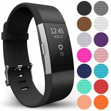 For Fitbit Charge 2 Strap Replacement Silicone Wristband Band Watch Wrist Straps