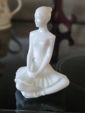 Avon Ballerina Milk Glass CONTAINS Charisma  Eau De Cologne