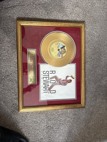 Rod stewart framed - framed, disc