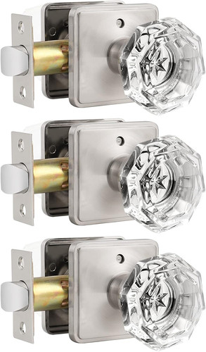 Vintage crystal octagon door - vintage,