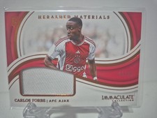 Panini Immaculate Rookie Player Worn Patch /99 Carlos Forbs Afc Ajax