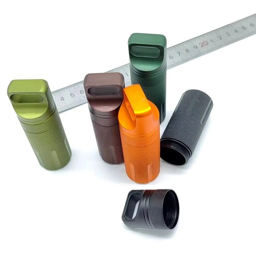 Aluminum alloy pill box - aluminum,
