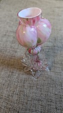 Wonderful glass vase. Pink and