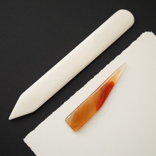 Natural bone folder - folder, set