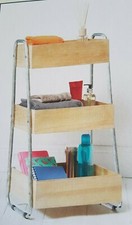 Next Natural Hudson Light 3 Tier Storage Caddy H78XW43xD30cm Kitchen Study £90