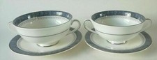 Royal Doulton Sherbrooke Soup Bowls and Plates X2 