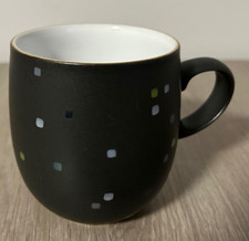 DENBY JET SKYLINE BARREL MUG LARGE MATTE GREY/BLACK IN EXCELLENT USED CONDITION