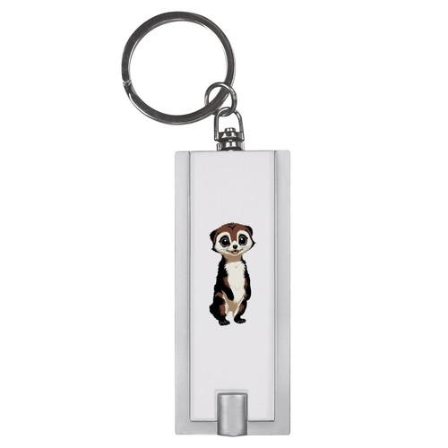 Happy meerkat led keyring - 'happy,