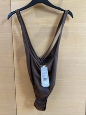 Adidas brown black leotard - adidas, brown/black