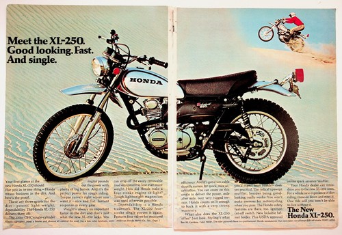 Honda 250 motorcycle ad - honda,