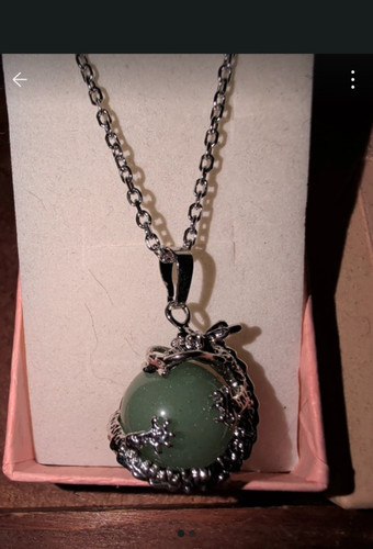 Dragon necklace with green - dragon,