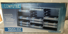 COMPUTEC Touch-Out Videotape Rack – Holds 24 VHS Cassettes – With Original Box