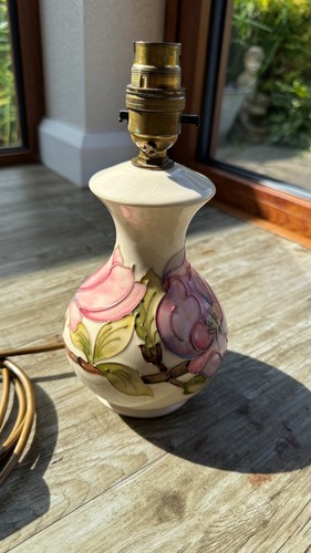 Moorcroft lamp pink - moorcroft, lamp,