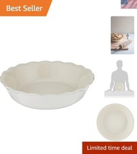 Elegant 9" Ceramic Pie Dish -