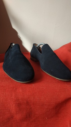Zara navy blue men suede - navy,