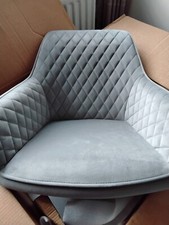 Next Soft Velvet Light Grey